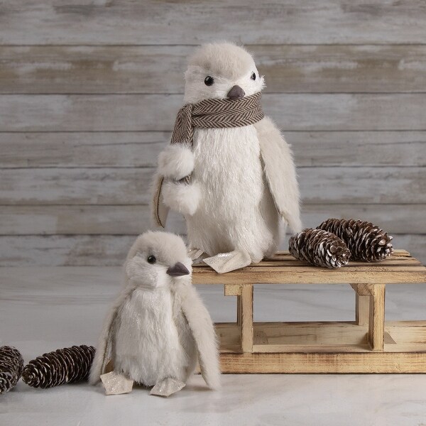 Small Sisal Penguin Christmas Figure