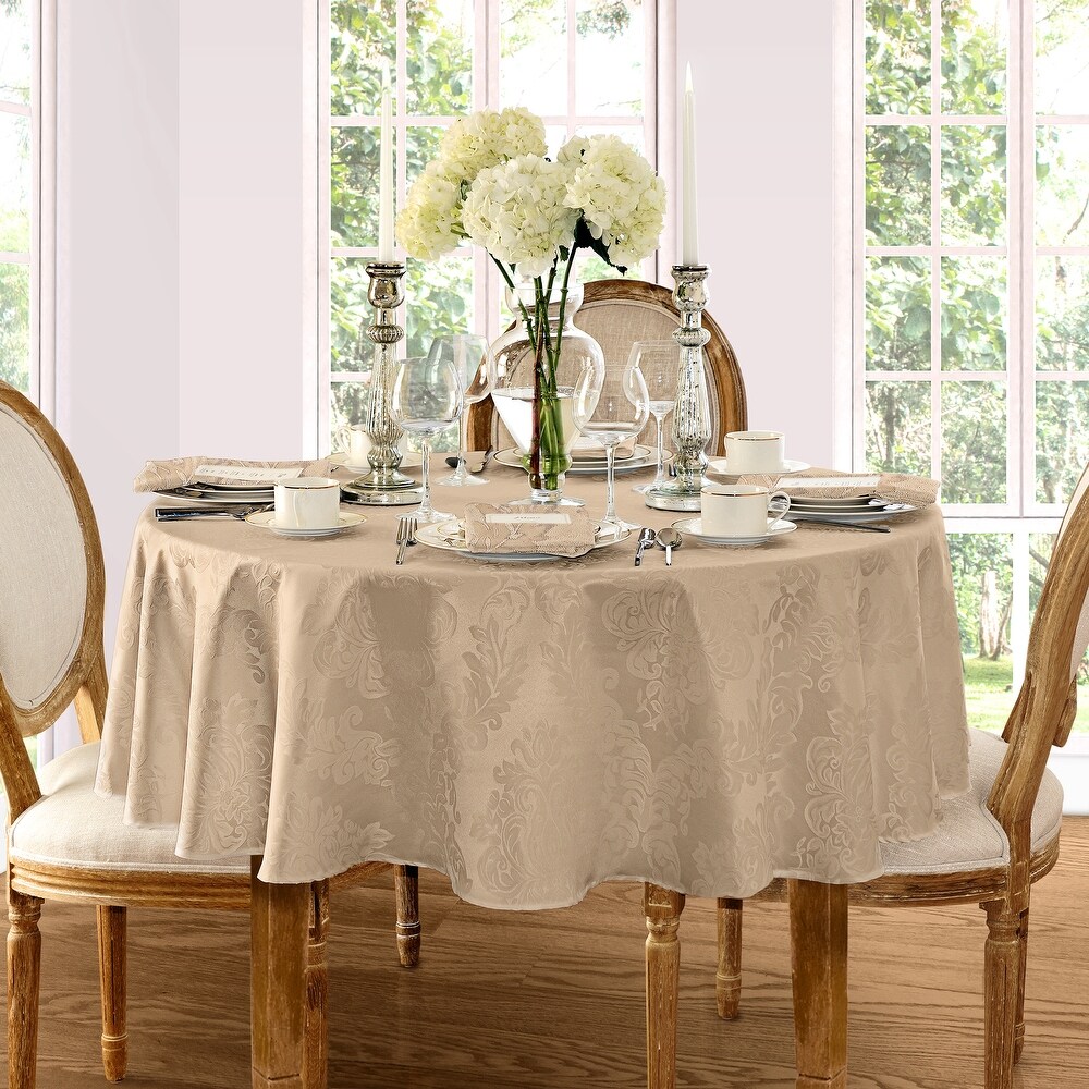 Elrene Barcelona Damask Elegant Fabric Tablecloth