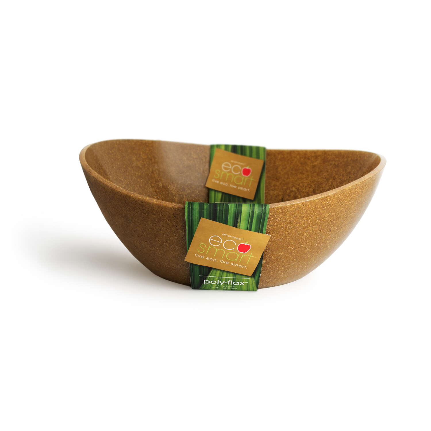 Architec EcoSmart 7 oz Brown Poly-Flax Oval Serving Bowl 1 pk