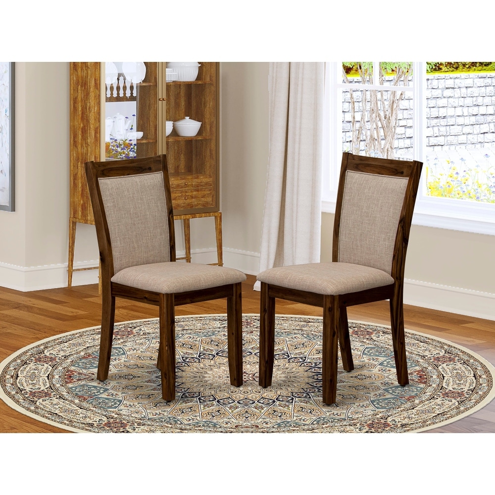 East West Furniture Dining Room Chairs Set of 2 (Finish Color Options)