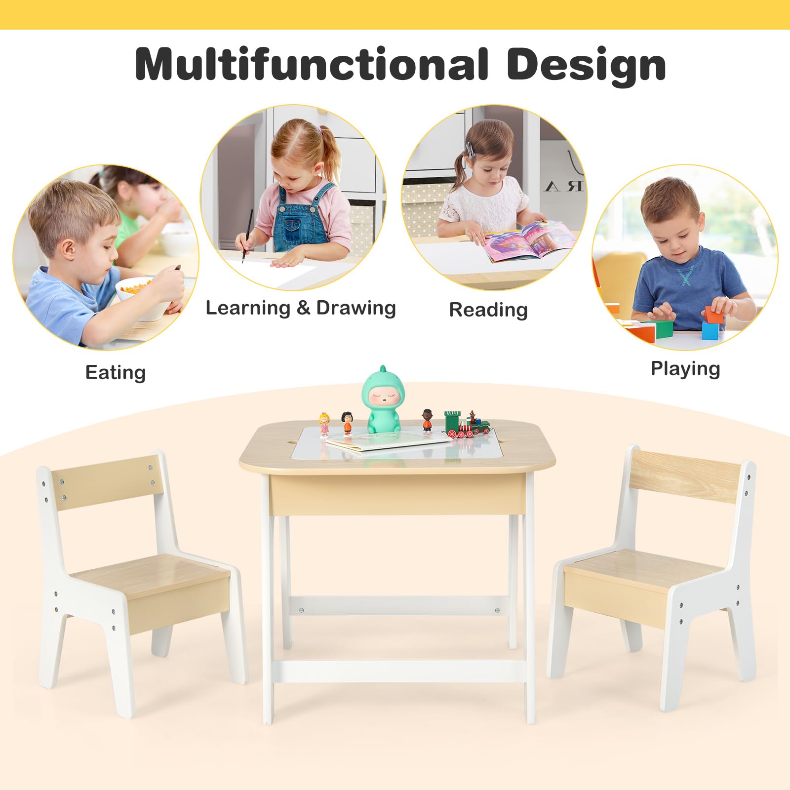 Costzon Kids Table and Chair Set