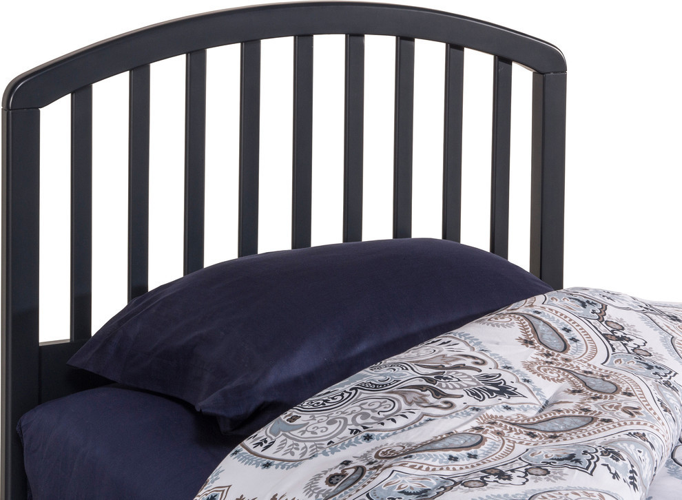 Hillsdale Carolina Twin Spindle Headboard in Navy   Transitional   Headboards   by Homesquare  Houzz