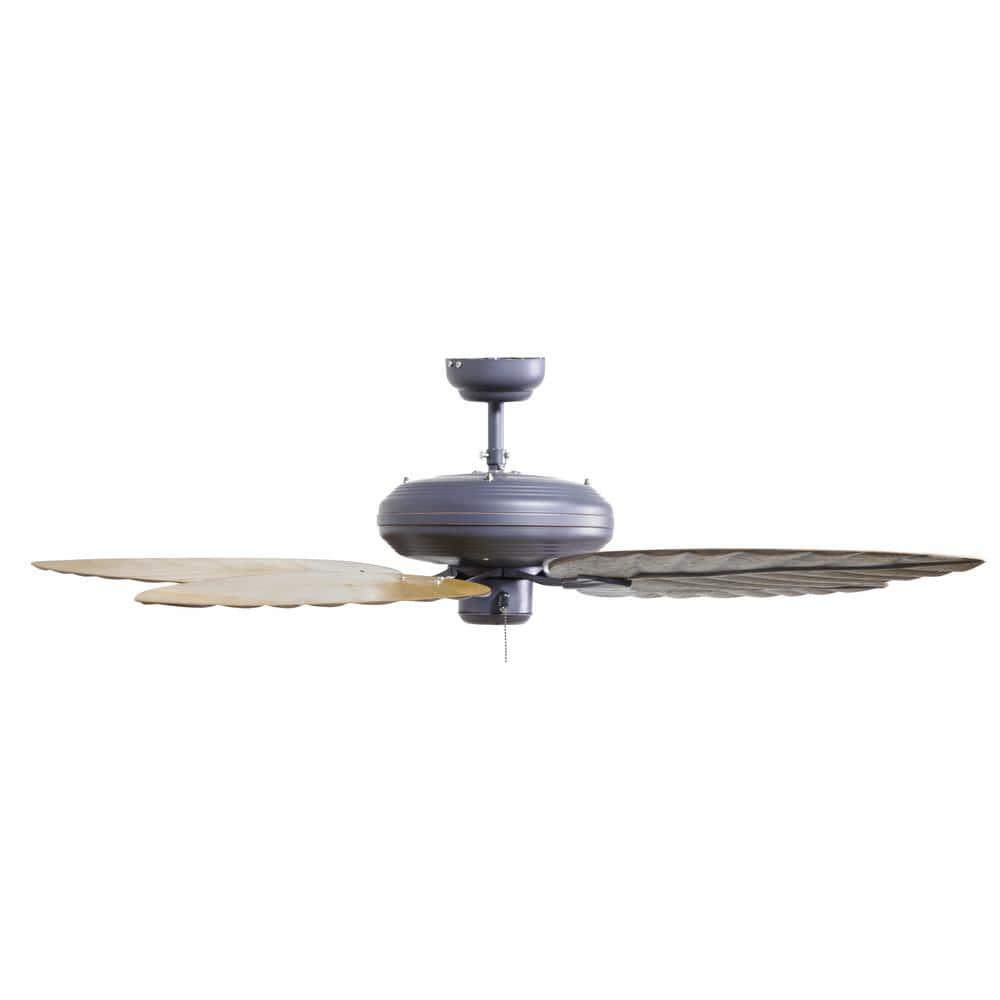 Design House Martinique 52 in IndoorOutdoor Oil Rubbed Bronze Ceiling Fan with No Light Kit with Remote Control