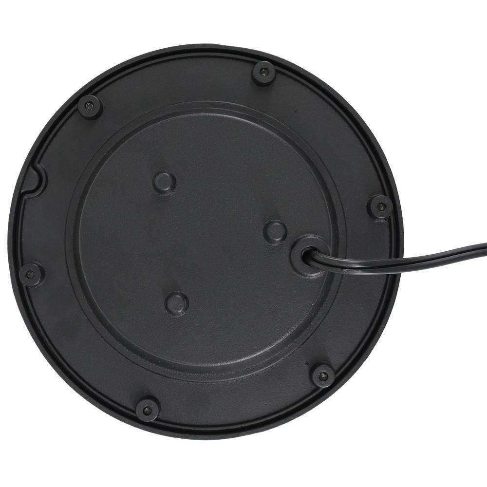 Hampton Bay Low Voltage 500 Lumens Black Outdoor Integrated LED In Ground Well Light WeatherWaterRust Resistant 62999
