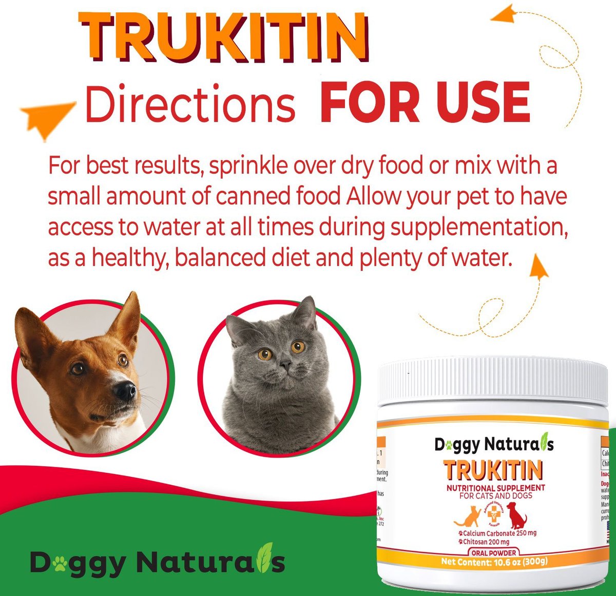 Pet Health Pharma Trukitin Powder Kidney Supplement for Dogs and Cats