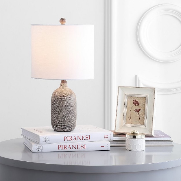 Alvaro Table Lamp Grey Wash Safavieh