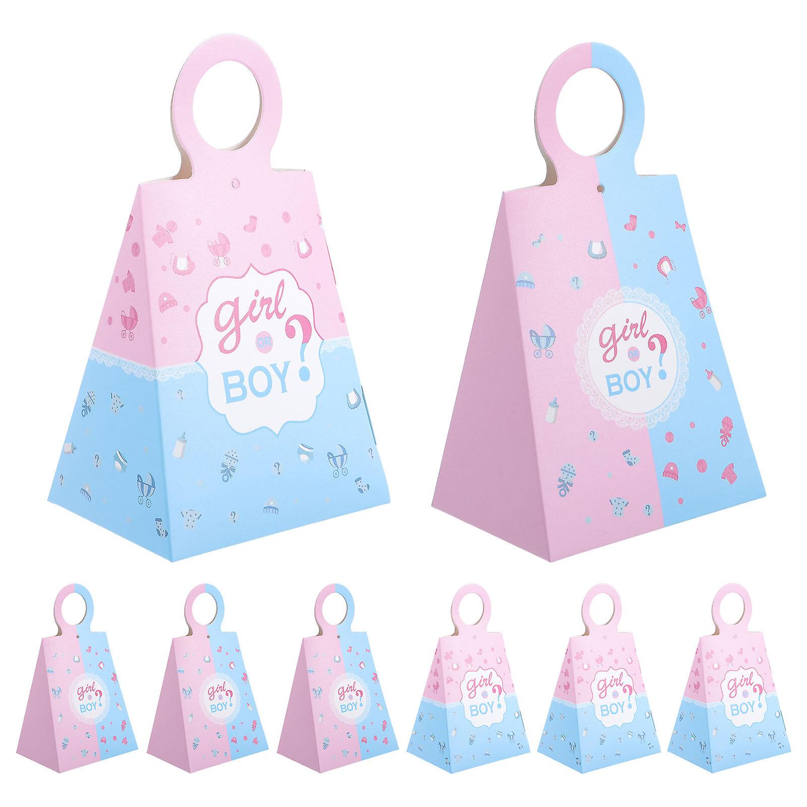 24pcs Small Candy Boxes Gender Reveal Party Favors Containers Baby Shower Gift Cases