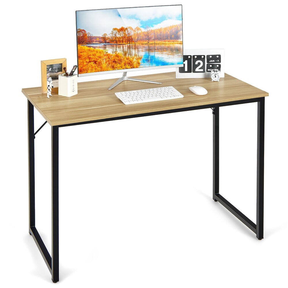 Costway Computer Desk Writing Workstation Study Laptop Table Home