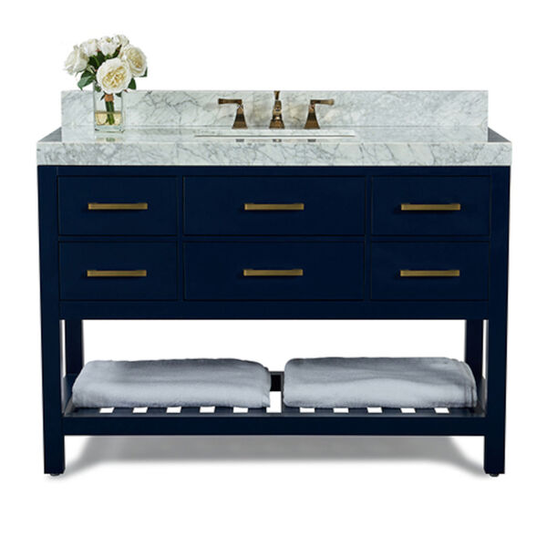 Elizabeth Heritage Blue White 48-Inch Vanity Console