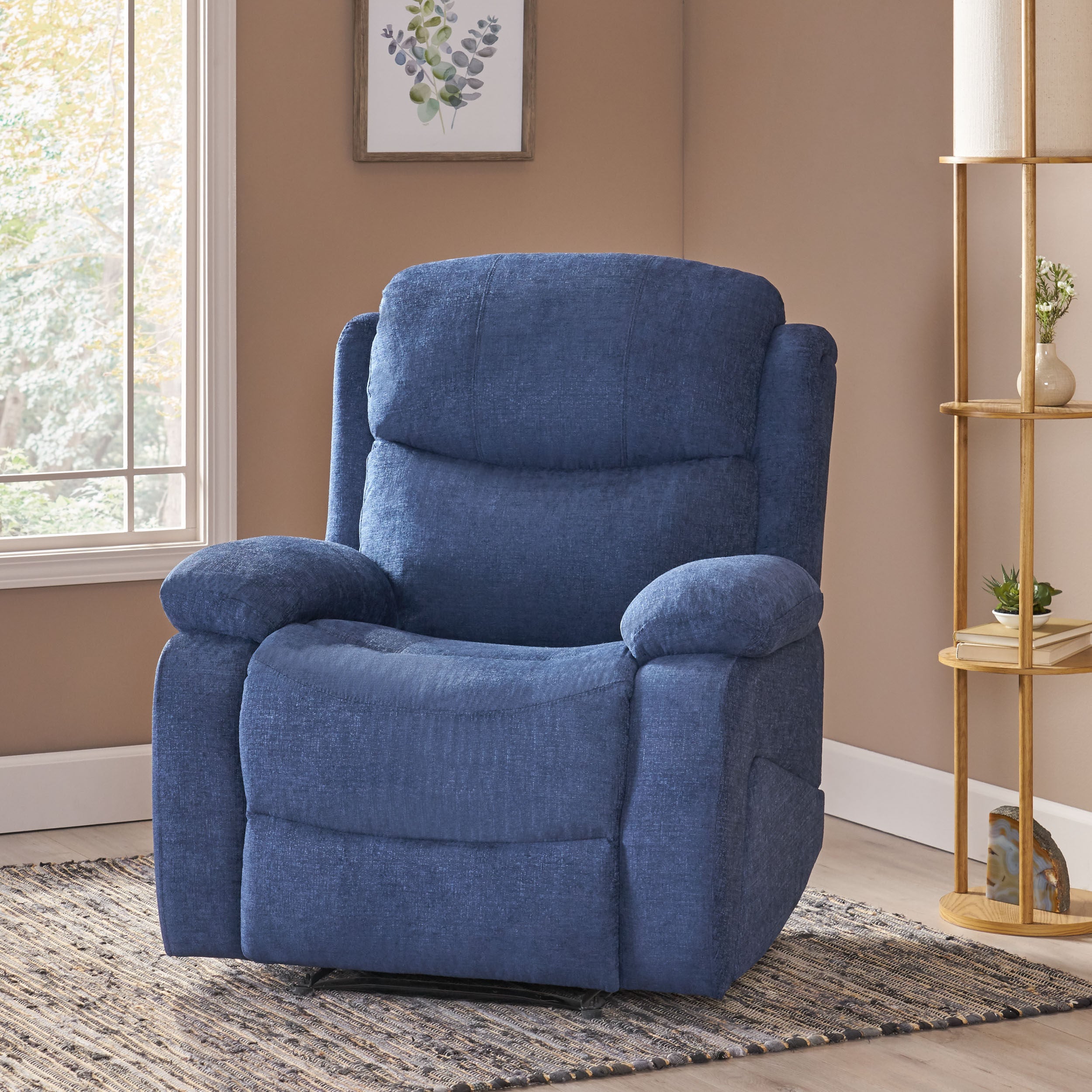 Cuthbert Contemporary Pillow Tufted Massage Recliner