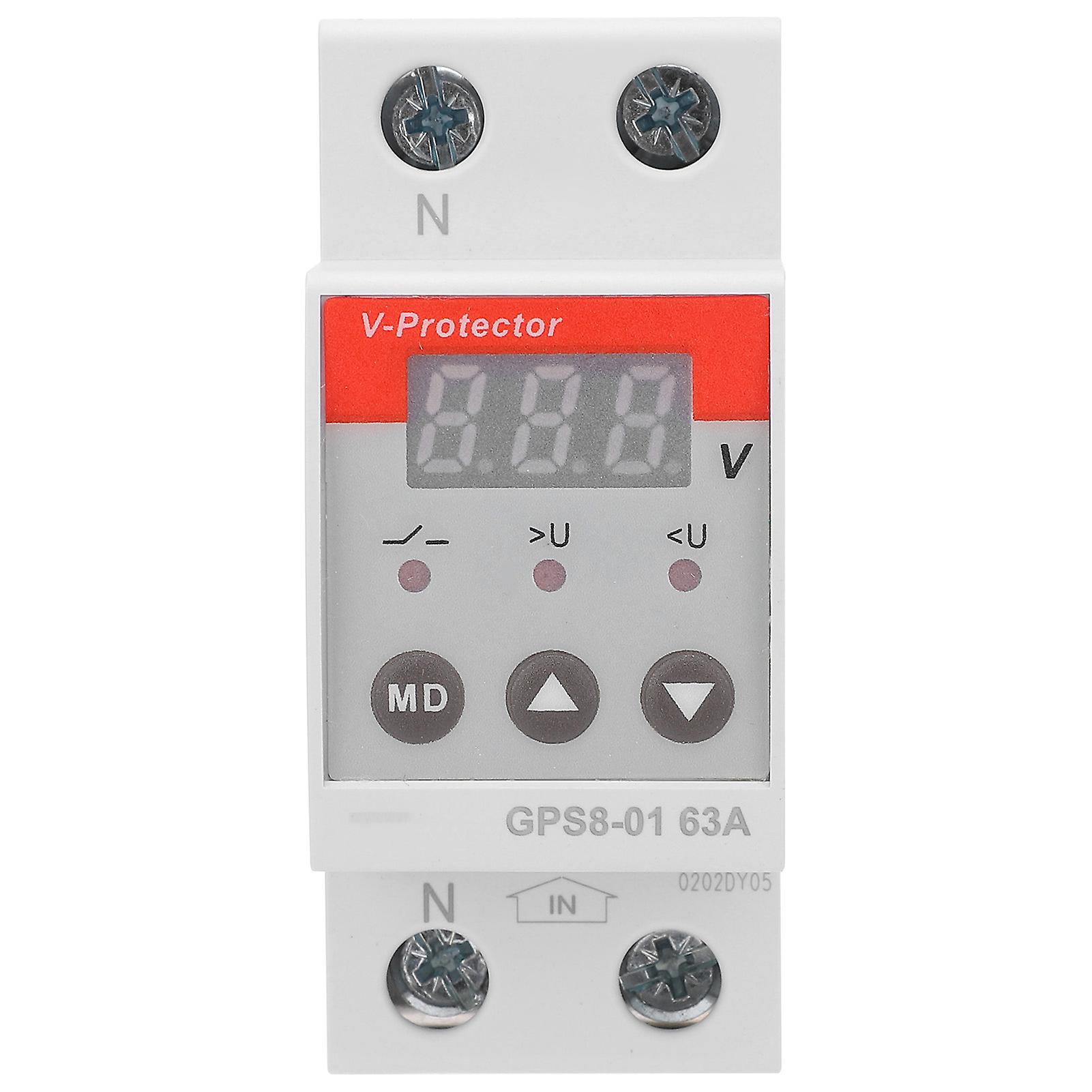 Digital Display Voltage Current Protector Selfresetting Industrial Supplies Gps8-01-d