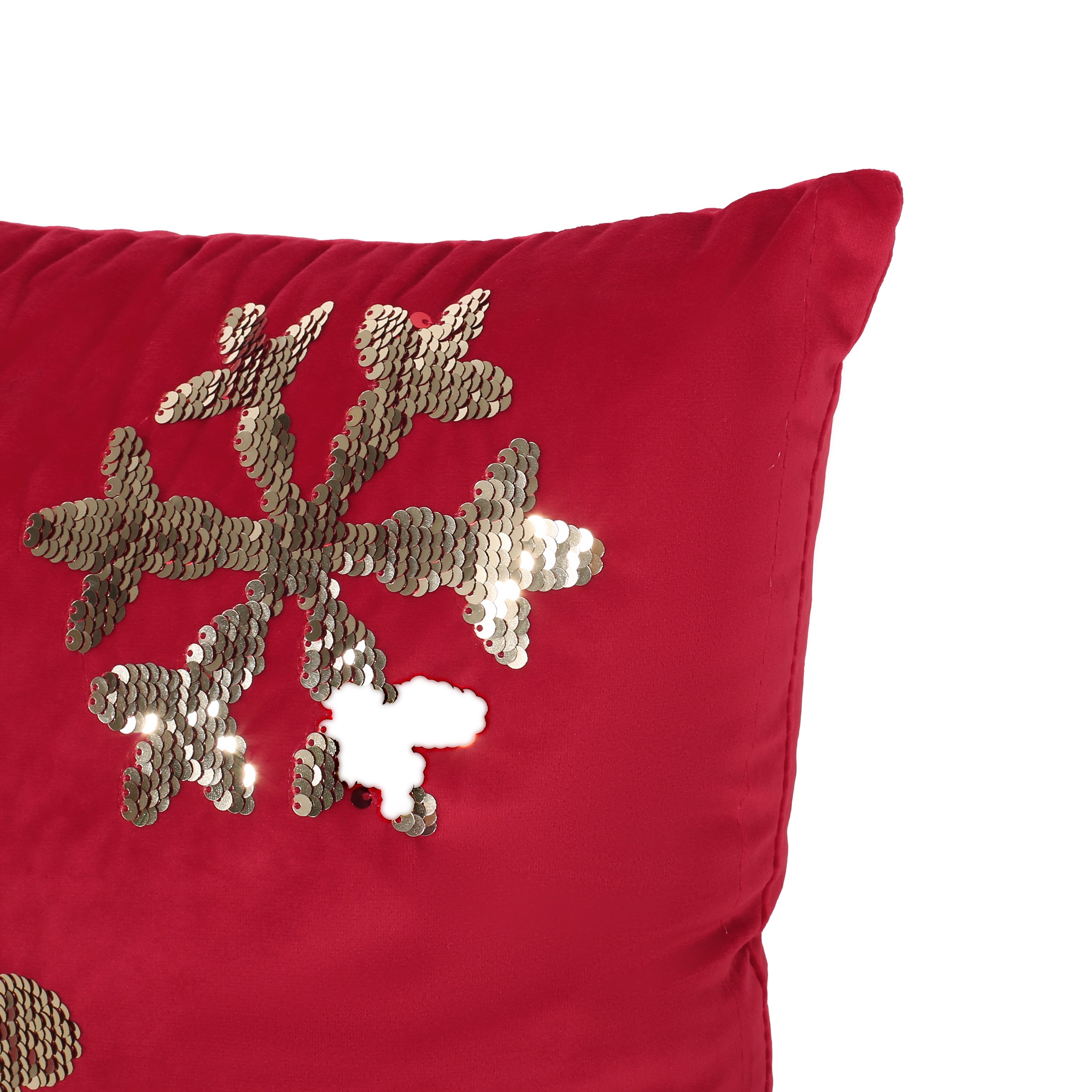 Geary Glam Velvet Christmas Throw Pillow Cover