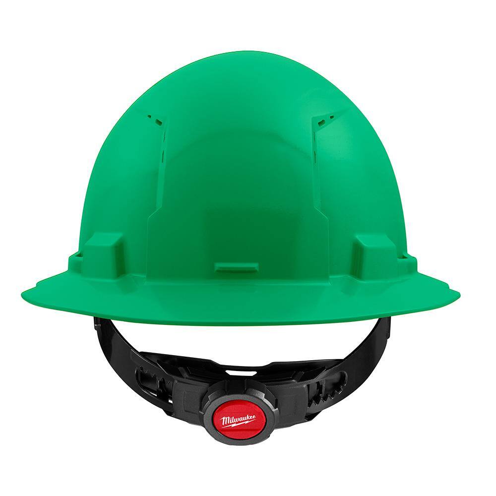 MW BOLT Green Type 1 Class C Full Brim Vented Hard Hat with 4-Point Ratcheting Suspension (10-Pack) 48-73-1207X10