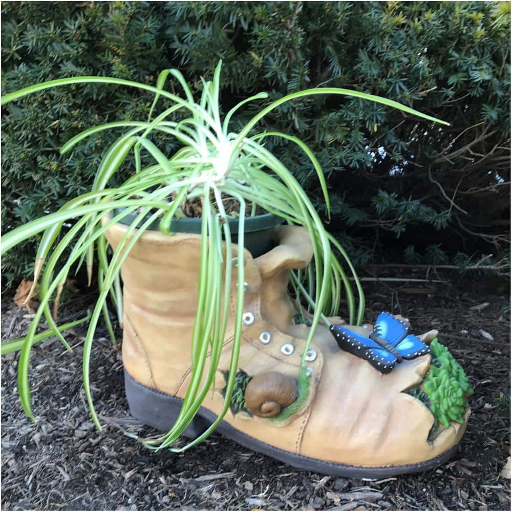 Design House 10.6 in. W x 18.3 in. L x 11 in. H Large Magnesia Boot Planter 328153