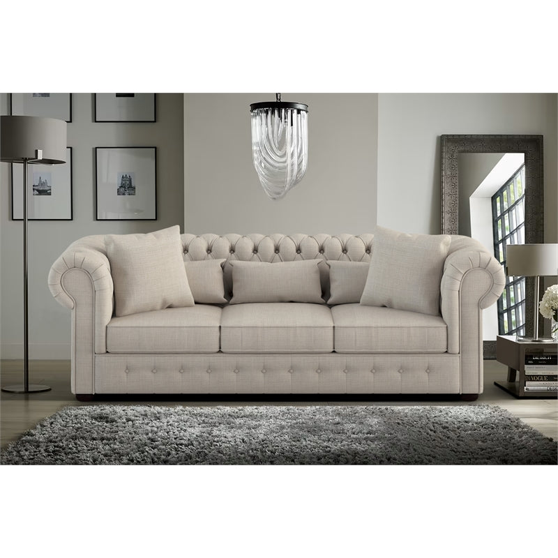 Home Elegance 8427-3 32 x 40 x 98.5 in. Savonburg Sofa - Neutral