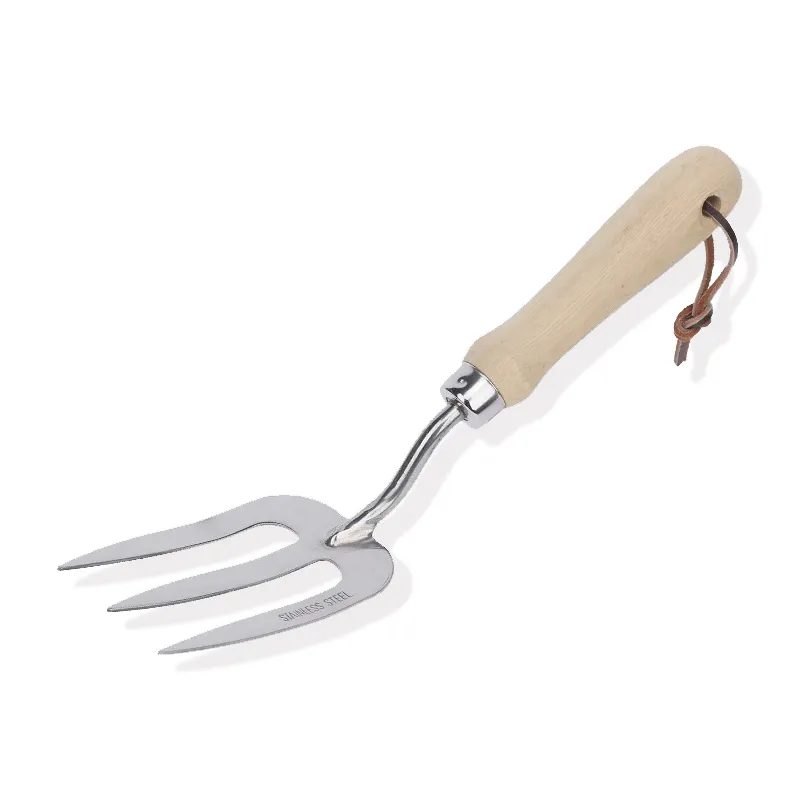 Outdoor Garden Tool Durable Plant Care Stainless Steel Ash Wood Hand Tools Weeding Fork