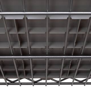 Seville Classics Commercial 7-Tier 12-Bin Rack NSF Steel Garage Storage Shelving Unit 24 in. W x 56 in. H x 14.25 in. D WEB727