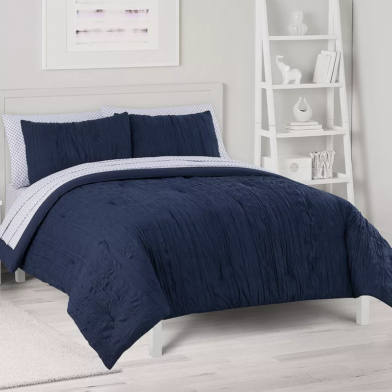 The Big One? Crinkle Comforter Set with Sheets