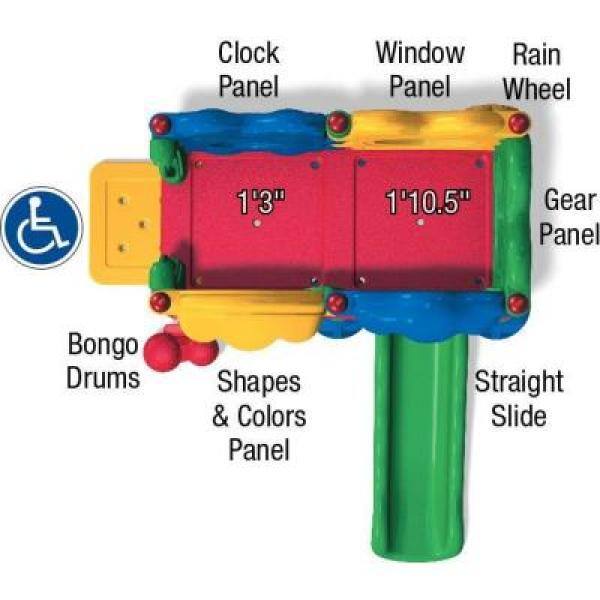 Ultra Play Discovery Centers Seedling No Roof Playset DC-SEED02-08-0166