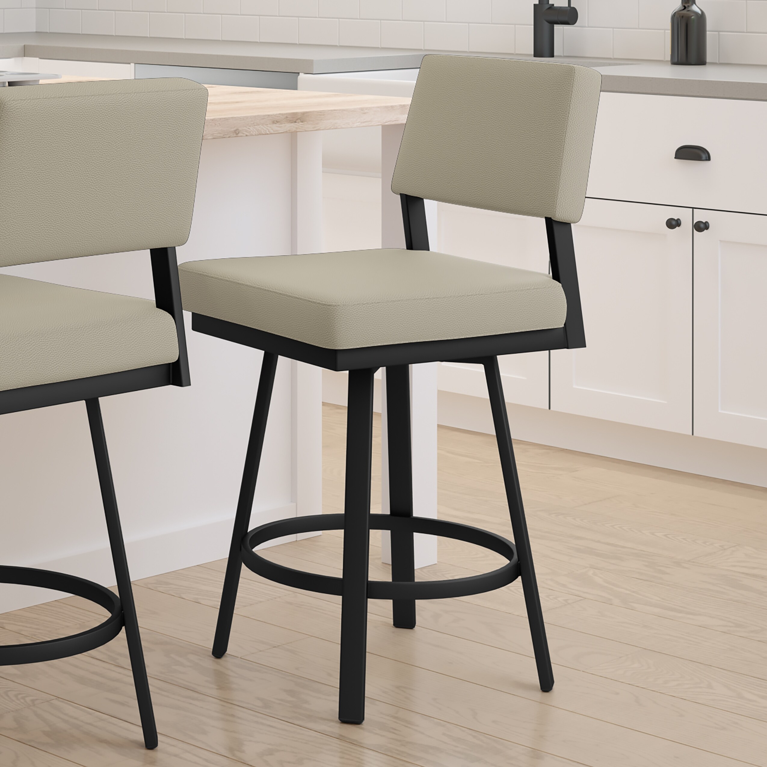 Amisco Avery Swivel Counter and Bar Stool