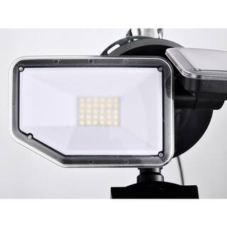 AWSENS 40-Watt 180-Degree Black Motion Activated Outdoor Integrated LED Security Flood Light with PIR Dusk to Dawn Sensor AW5472-BK