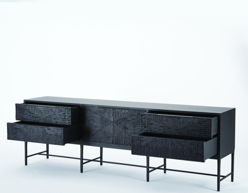 Kyoto Media Cabinet   Transitional   Entertainment Centers And Tv Stands   by HedgeApple  Houzz