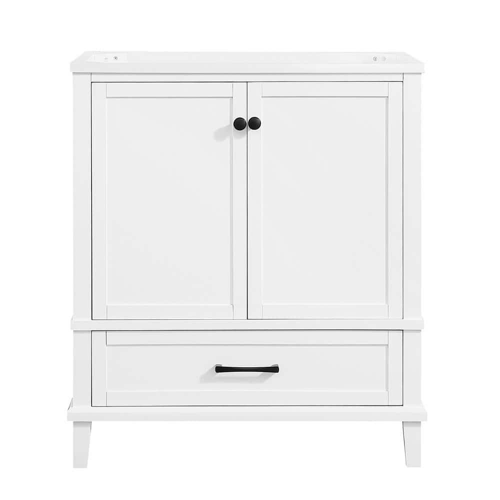 Home Decorators Collection Merryfield 30 in W x 2112 in D Bathroom Vanity Cabinet Only in White