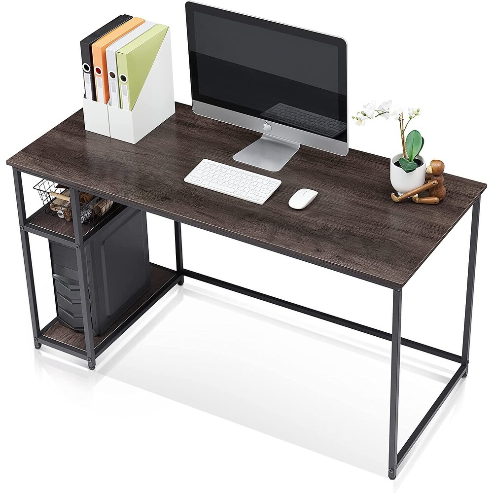 Ivinta Computer Desk with Shelves  Small Home Office Desk