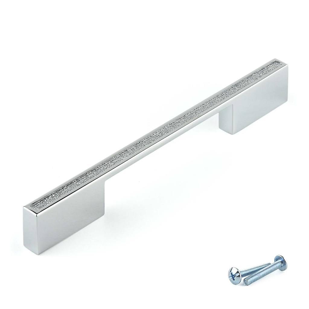 M4TEC Bar Knob Kitchen Cabinet Door Handles Cupboards Drawers Bedroom Furniture Pull Handle Polished chrome with sealed glitter centre. C5 series