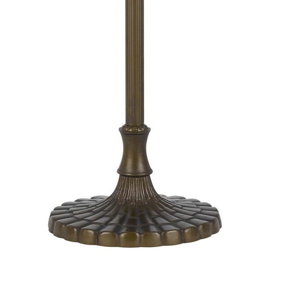 Benjara BM223536 2 Bulb  Floor Lamp with Dr...