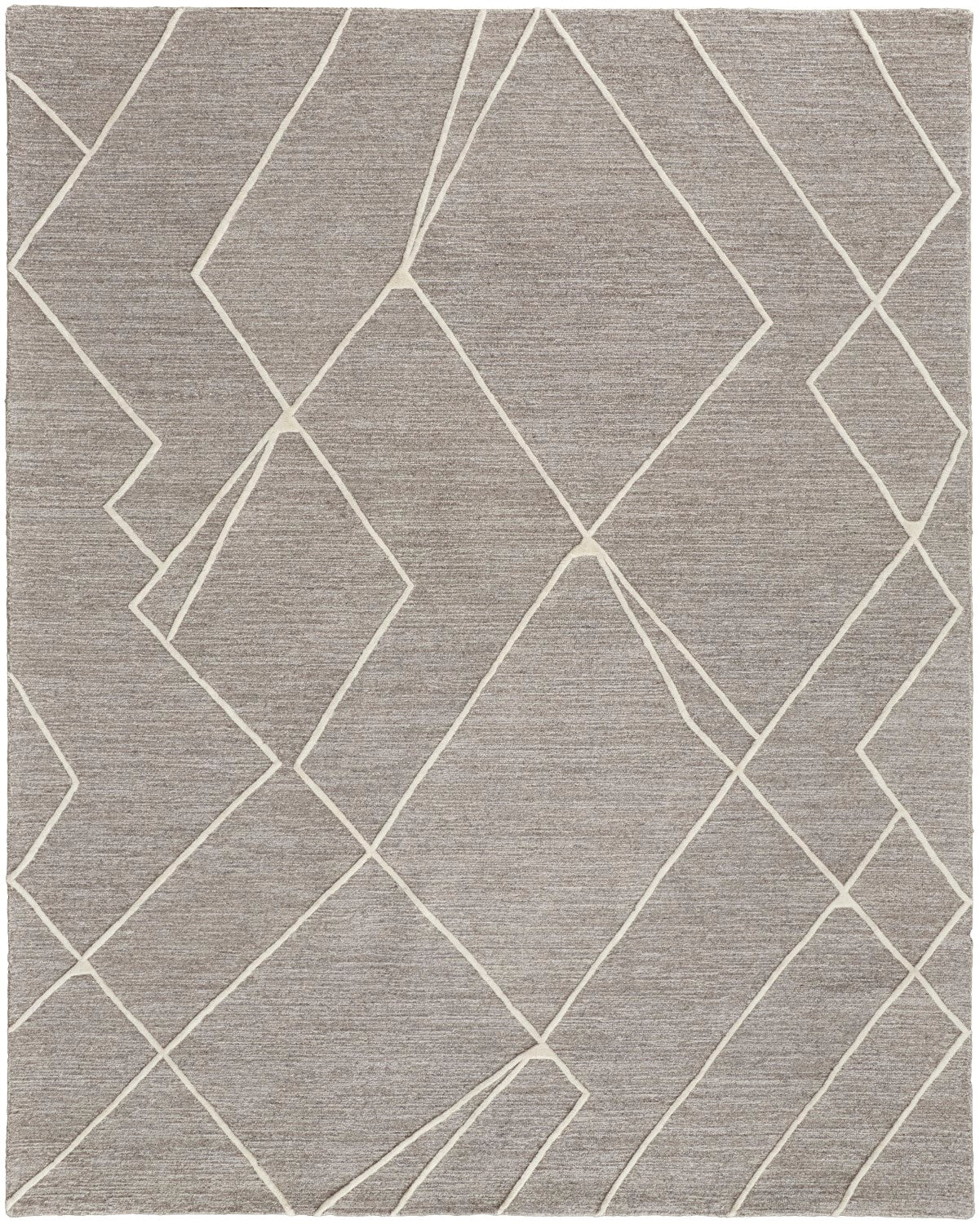 Euclid Hand Tufted Gray / Ivory Rug