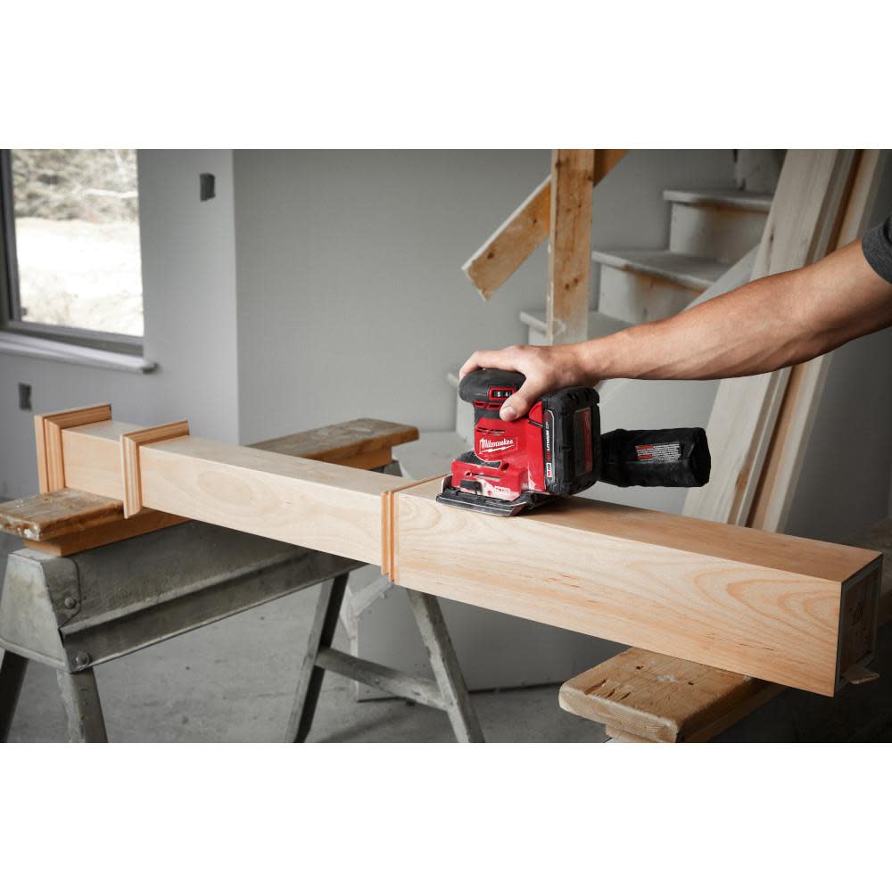 Milwaukee M18 Orbital 1/4 Sheet Sander ;