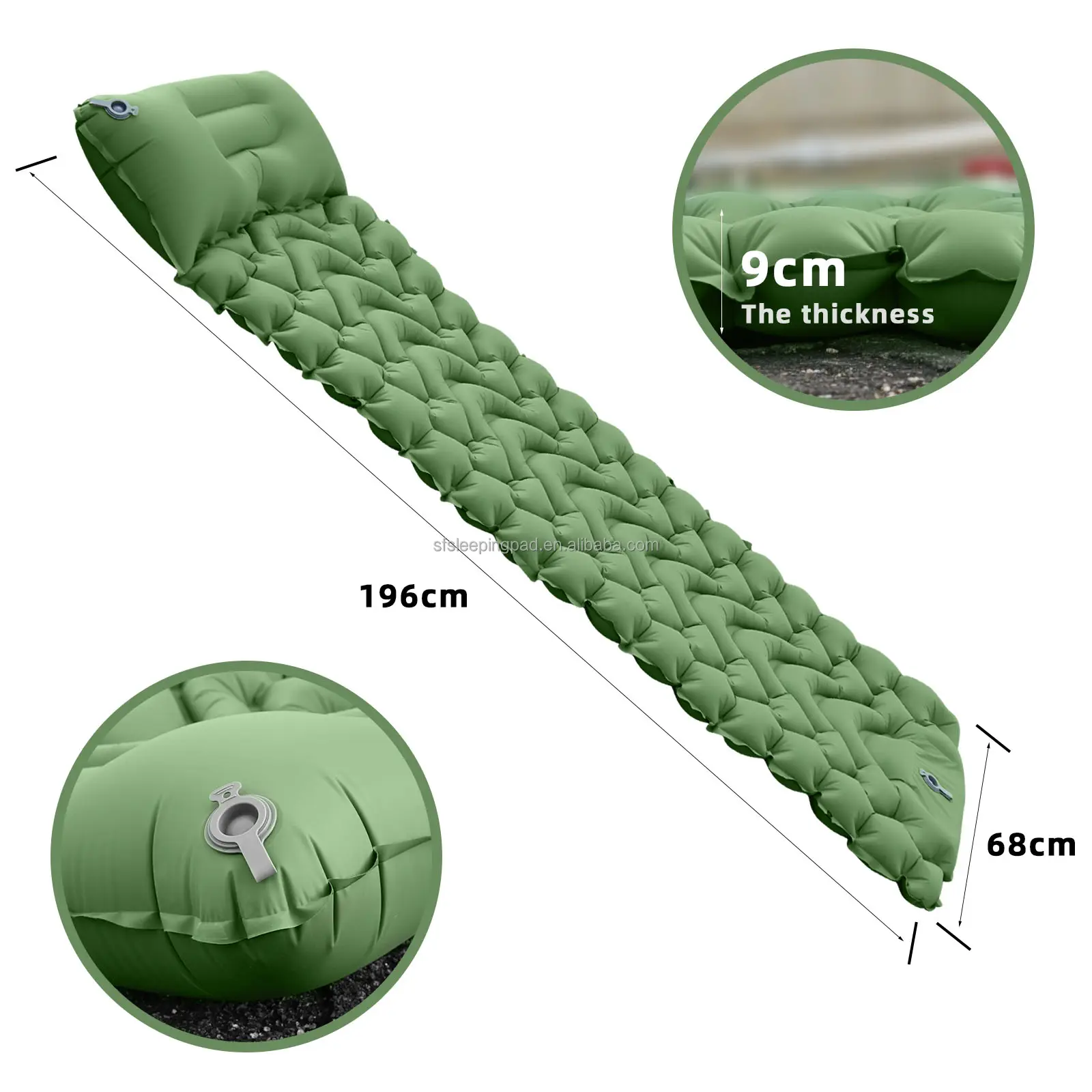 Inflatable Air Bed Inflatable Sleeping Pad Camping Sleeping Pad Sleeping Mat Camping Mat Sleeping Pad Camping