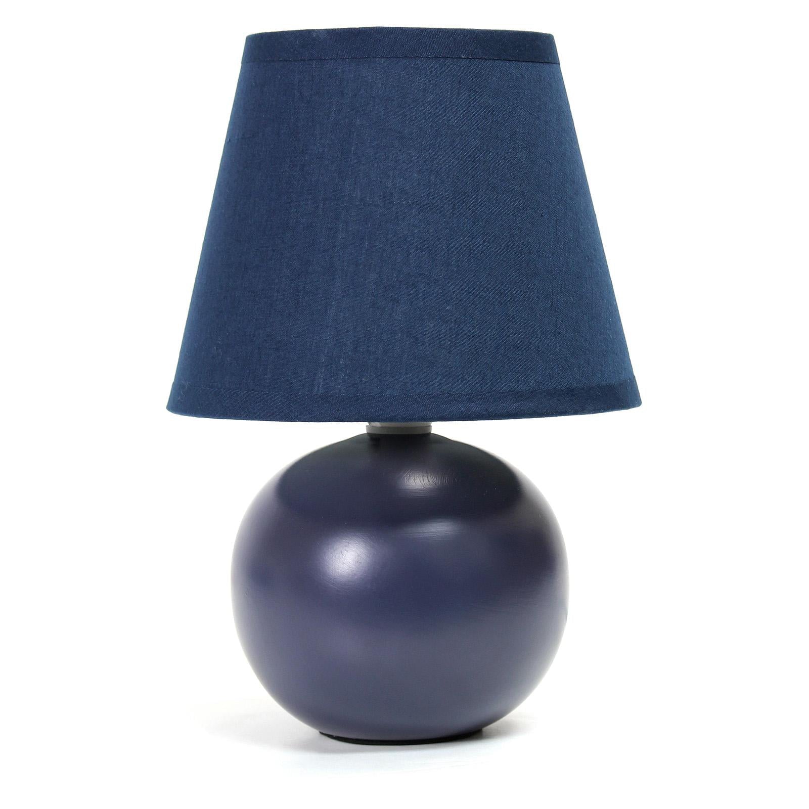 Simple Designs Mini Ceramic Globe Table Lamp