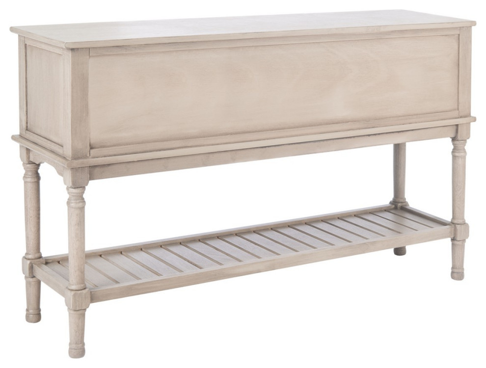 Piper 2 Drawer 2 Door Console Table Greige   Modern   Console Tables   by Virgil Stanis Design  Houzz