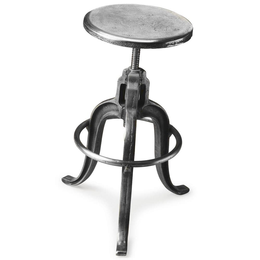 Butler Specialty Company Parnell Adjustable Swivel Iron Bar Stool 22.0 in. H x 19.0 in. W x 16.5 in. D 2542025