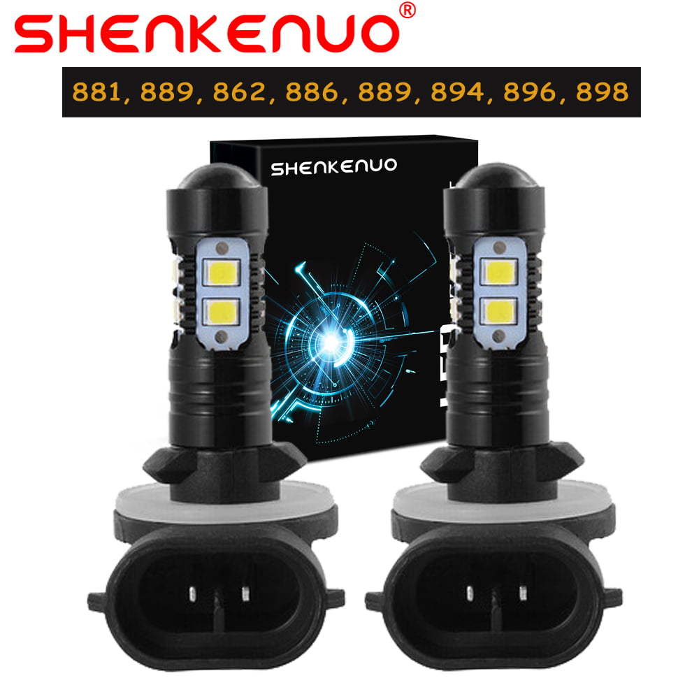 SHENKENUO FOR 2009 2010 POLARIS RANGER RZR 800 EFI 100W LED HID WHITE HEADLIGHT BULB，Pack of 2，C05