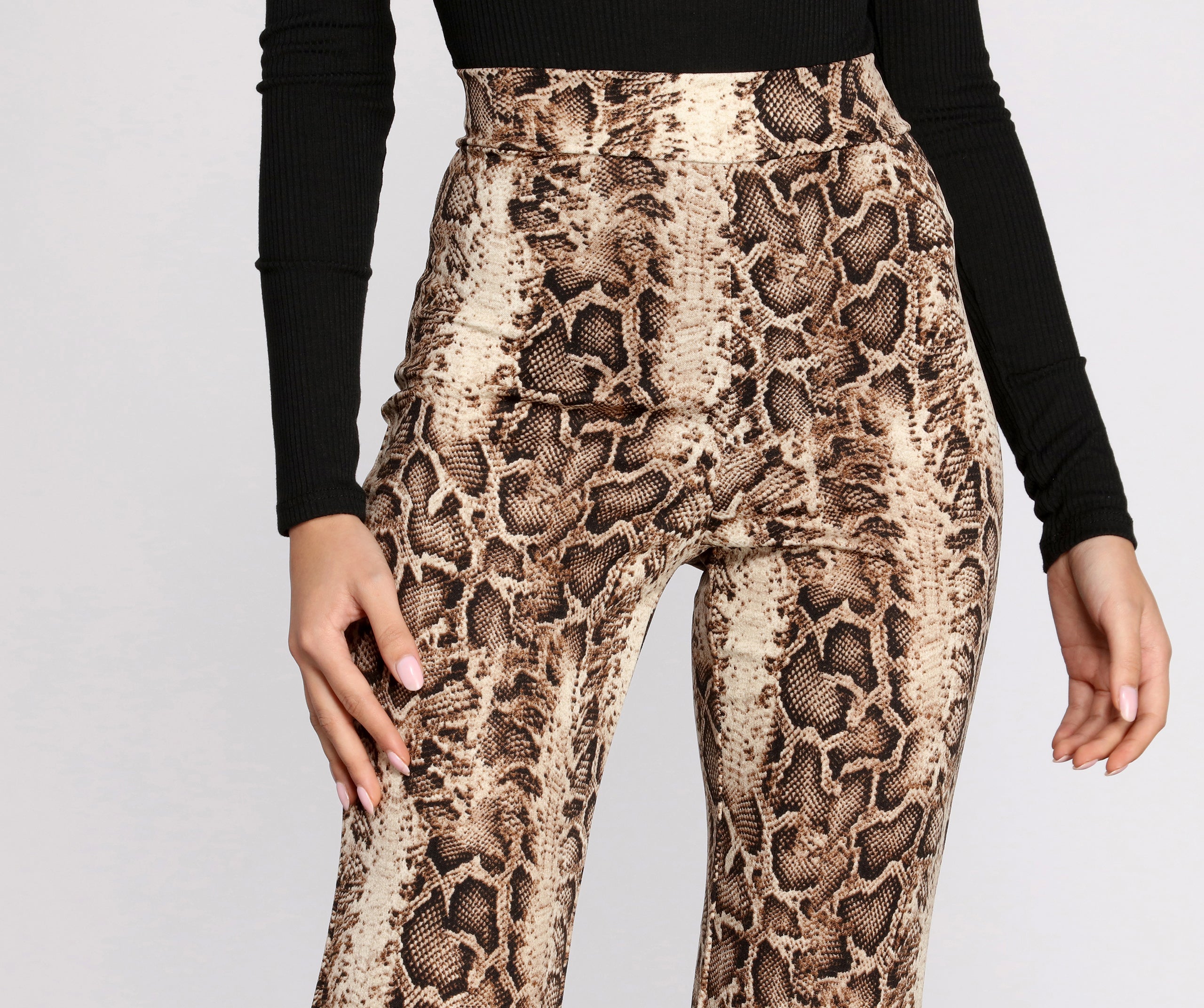 Snake Up Your Style Flare Pants