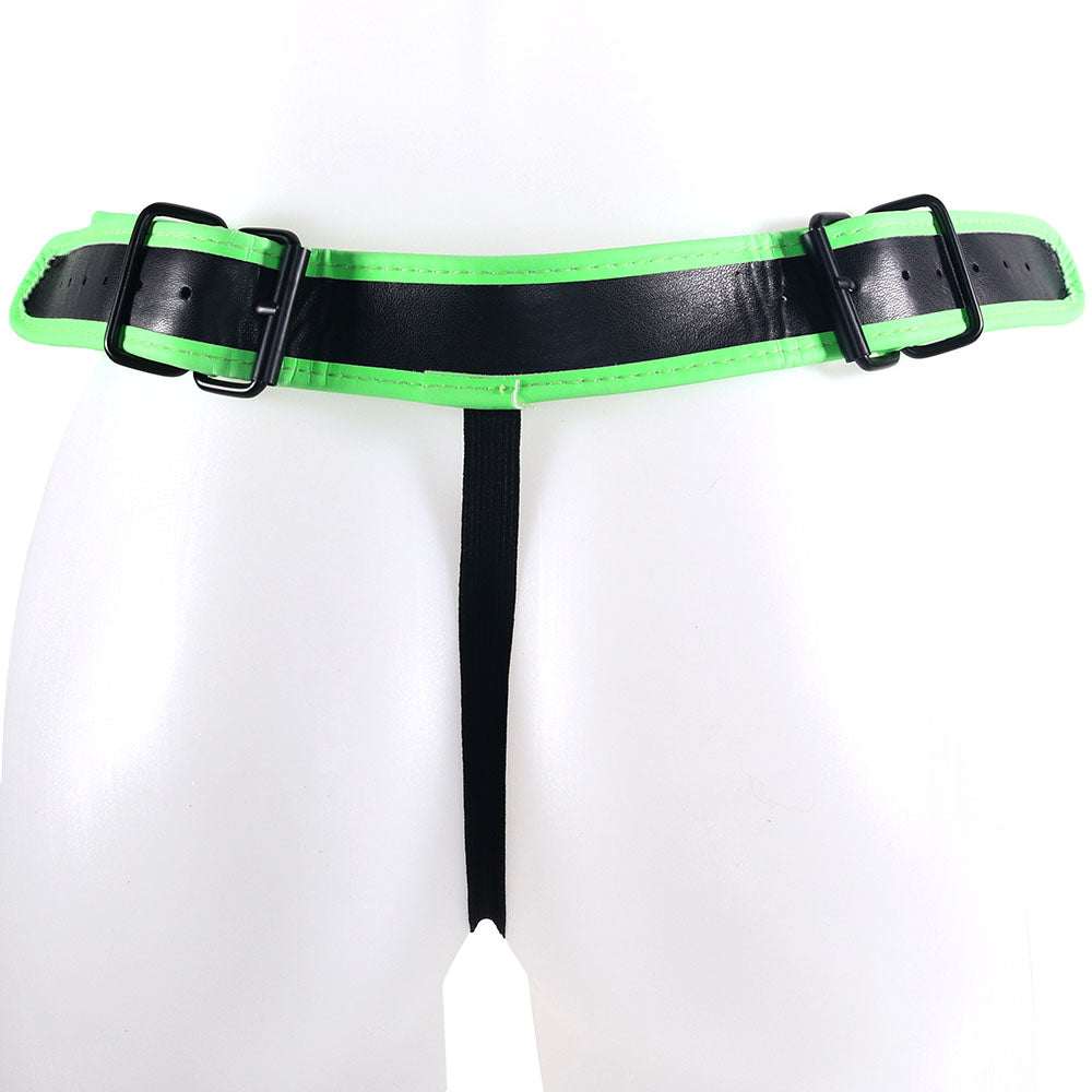 Ouch! Glow In The Dark Side Buckle Jock Strap in S/M