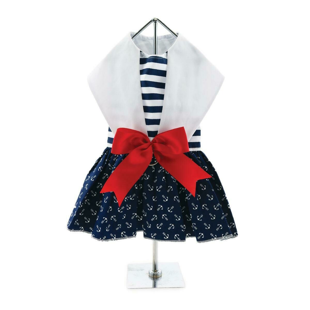 Doggie Design Nautical Dog Dress with Matching Leash andndash; Pet Empire and Supplies