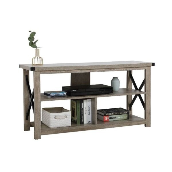 47 inch Minimalist Open Media Shelving TV Stand - 47.4