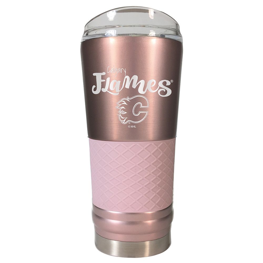 Calgary Flames Rose Gold Finish Draft Tumbler