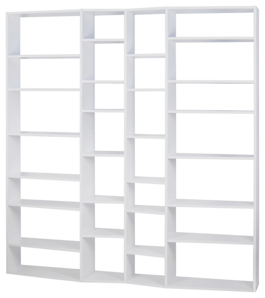 Modern Large White Modular Cube Book Shelves   Contemporary   Bookcases   by Plush Pod Decor  Houzz