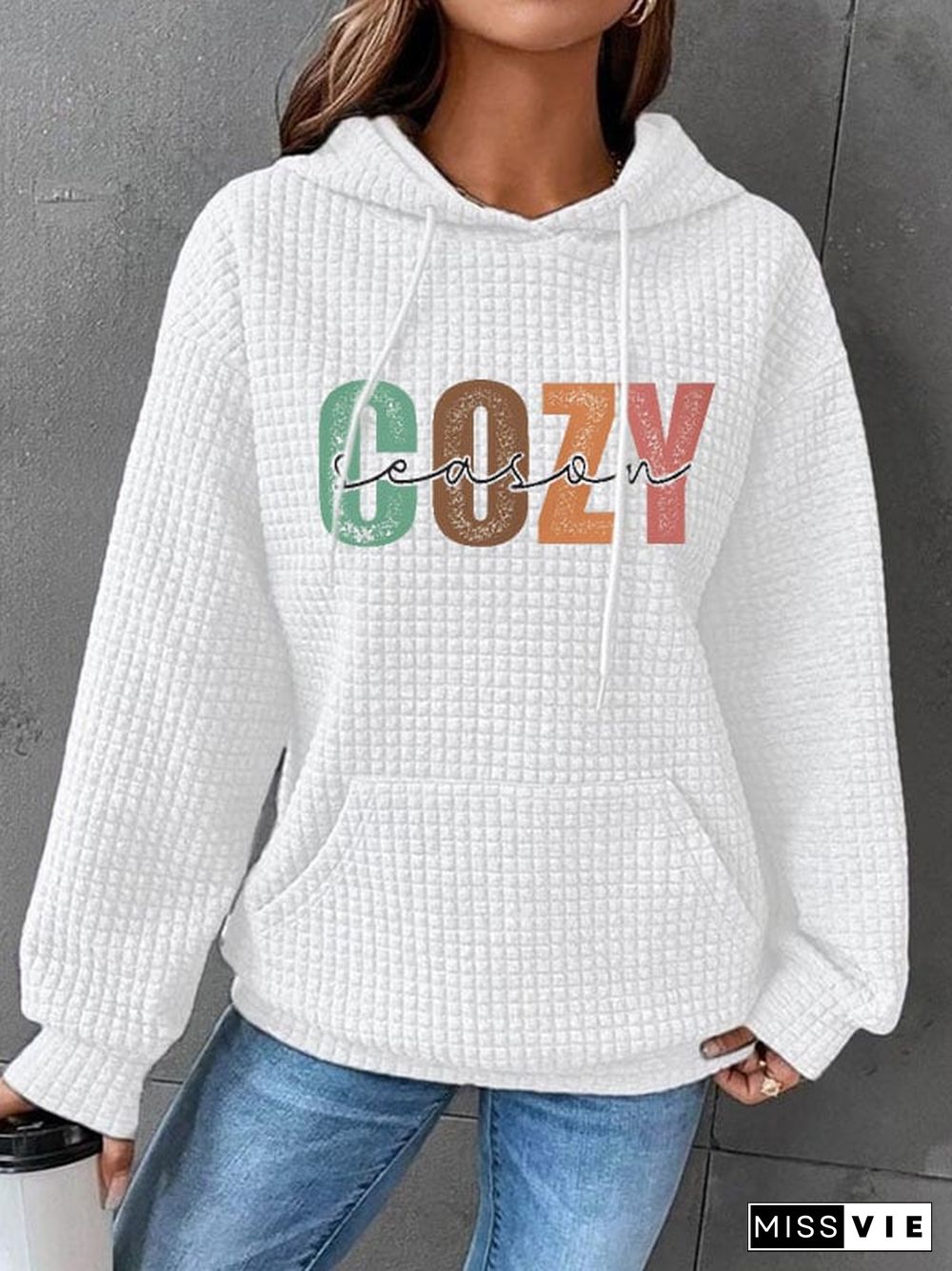 Women's Cozy Season Waffle Sweatshirt