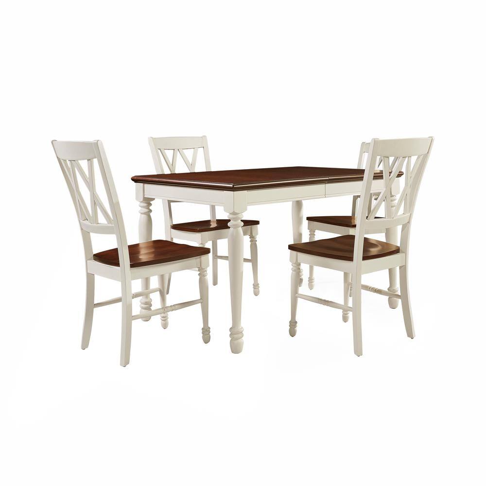 CROSLEY FURNITURE Shelby 5-Piece White Dining Set KF20003-WH