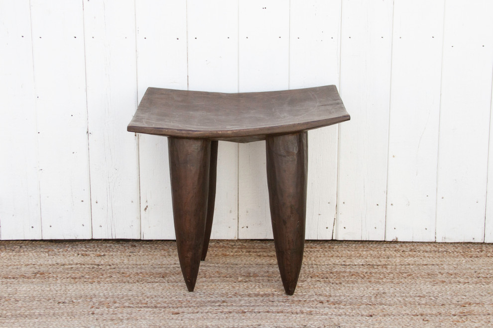 Tall Rectangular African Senufo End Table   Farmhouse   Accent And Garden Stools   by De cor  Houzz