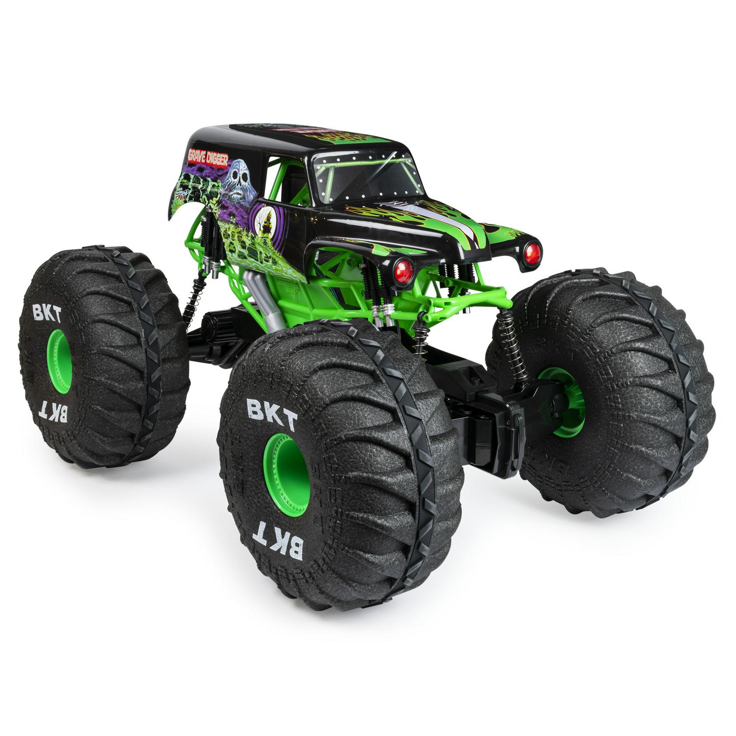 Monster Jam Official Mega Grave Digger AllTerrain Remote Control Monster Truck with Lights 1: 6 Scale Kids Toys for Boys  Crowdfused