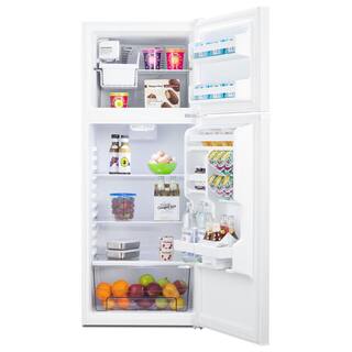 Summit Appliance 10 cu. ft. Top Freezer Refrigerator in White Counter Depth FF1091WIM