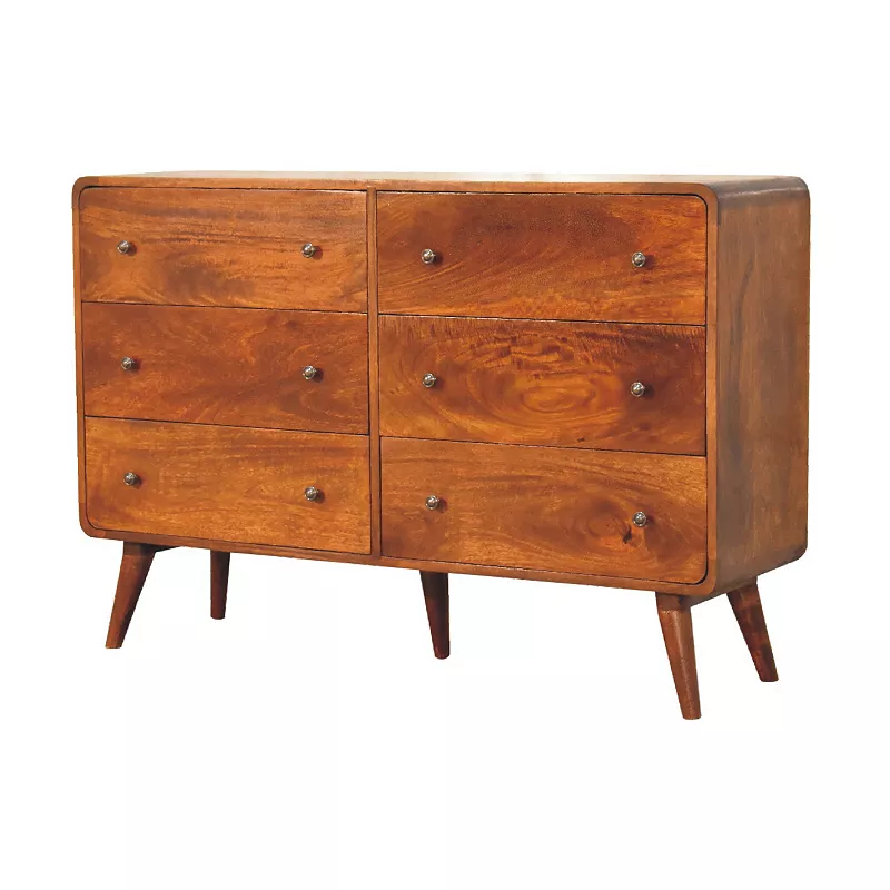 IN3404 - Large Curved Chestnut Chest