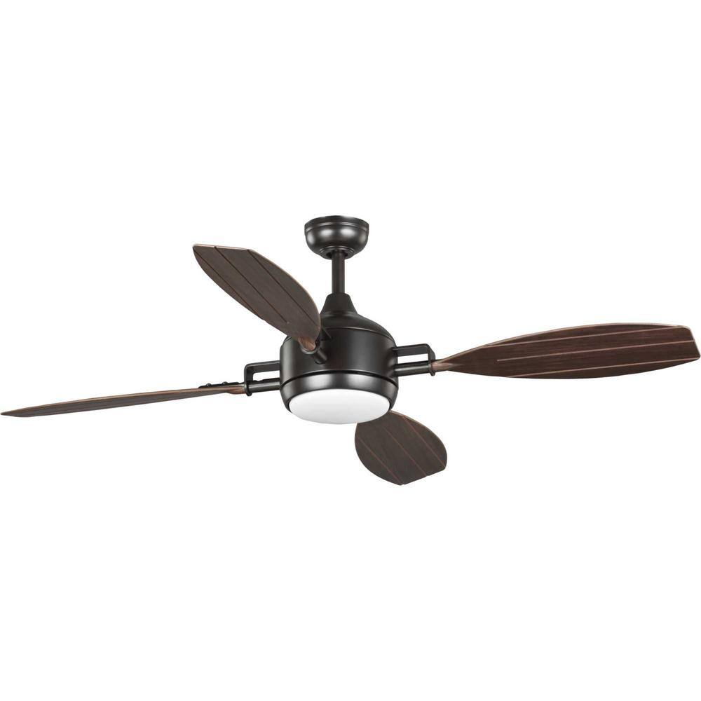 Progress Lighting Rudder 56 in. Architectural Bronze Ceiling Fan P250040-129-30